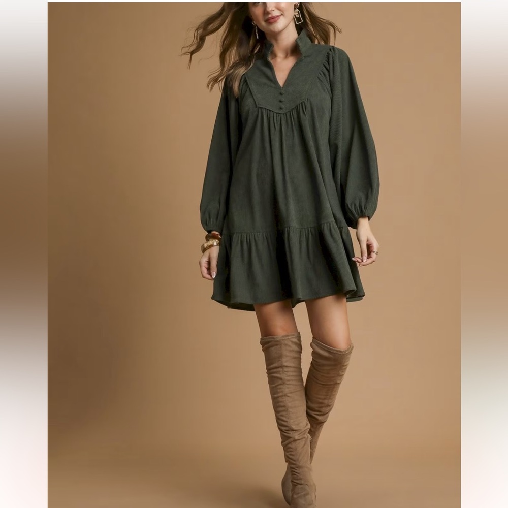 Umgee L Olive Dress